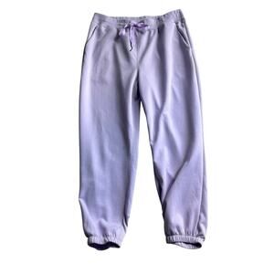 Scarlett Purple Track Pants with Elastic Cuffs and Drawstring Waistband